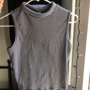 Black & White striped tank top